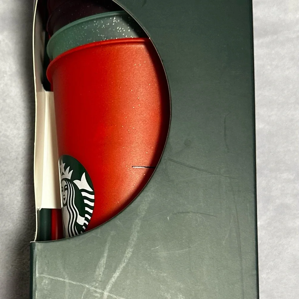 Starbucks Multicolor Sparkle Reusable Cold Cups - Picture 2 of 7